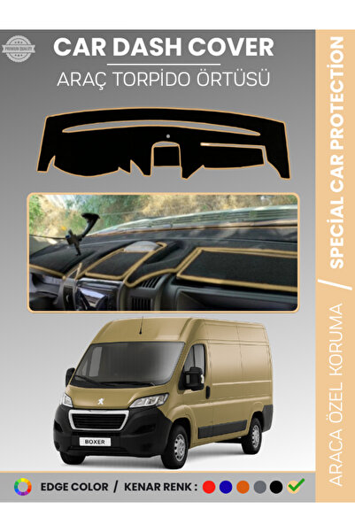 e-biz PEUGEOT BOXER (2017-2021) غطاء لوحة التحكم في السيارة، حماية لوحة التحك...