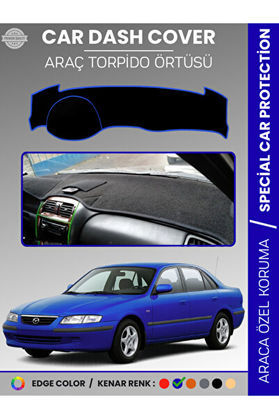 e-biz غطاء لوحة التحكم الأمامية لسيارة مازدا 626 (1987-1991) سجاد سي آي، حماي...