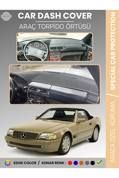 e-biz غطاء لوحة القيادة لسيارة مرسيدس SL R129 (1989-2001) عالي الجودة لحماية ...