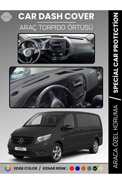 e-biz غطاء لوحة القيادة لمرسيدس فيتو W447 (2014-2023) عالي الجودة لحماية لوحة...