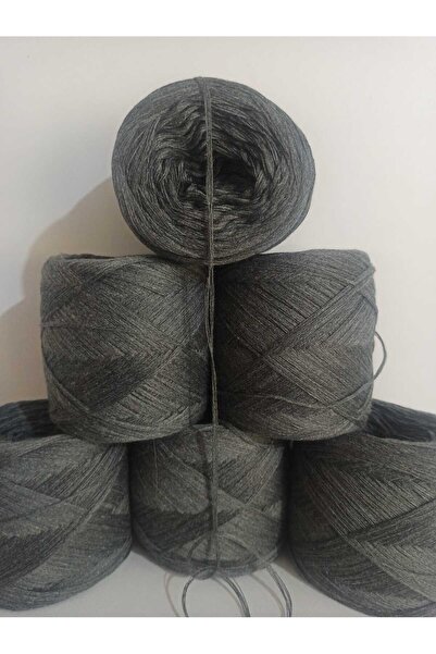 İPEK YÜN İPLİK DÜNYASI Koton (Italian Mercerized) Knitting Yarn (Gray) 100Gr
