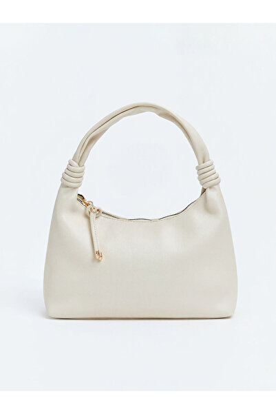 LC Waikiki Γυναικεία τσάντα ώμου σε μπεζ δερμάτινη εμφάνιση