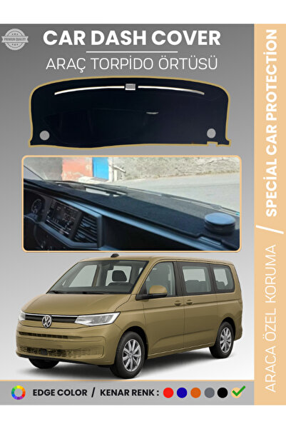 e-biz غطاء لوحة القيادة لسيارة فولكس فاجن ترانسبورتر T7 (2021+)، حماية أمامية...