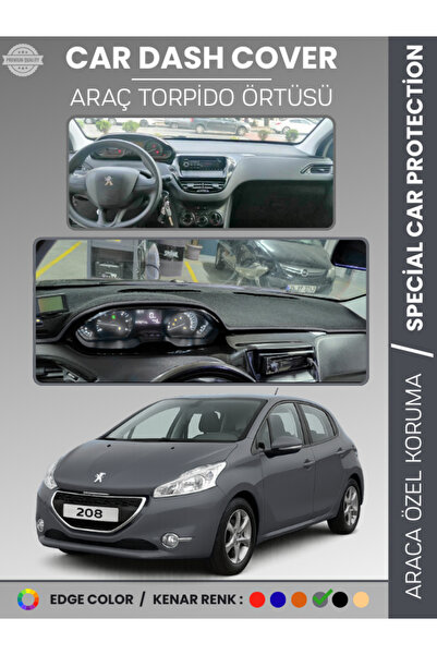 e-biz غطاء لوحة التحكم الأمامية لسيارة بيجو 208 A9 (2012-2019) حماية كاملة من...