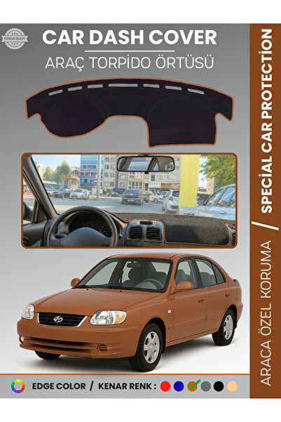 e-biz غطاء لوحة القيادة HYUNDAI ACCENT ADMIRE-MILLENIUM (2000-2005) يمنع التش...