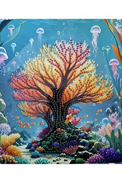 Hobiline 5D Πίνακας Μωσαϊκού Ταπετσαρίας με Χάντρες που Κολλάνε 21*25 εκ. Δέν...