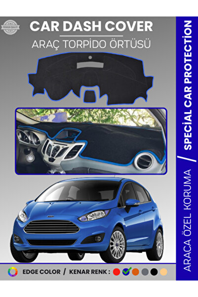 e-biz غطاء لوحة التحكم الأمامية لسيارة فورد فييستا (2008-2017) - حماية كاملة ...