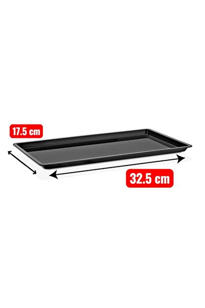 ZTF GLOBAL TRADE GASTROPLAST GFT-13 (32.5 x 17.5 cm) KÜÇÜK BOY SİYAH POLİKARB...