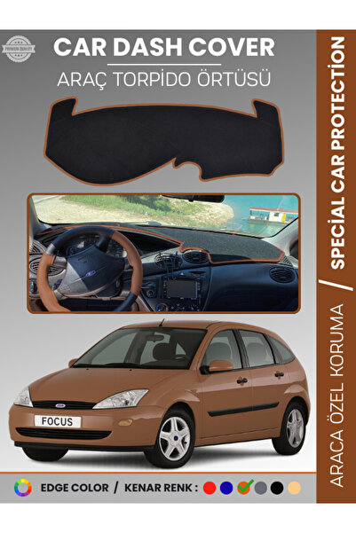 e-biz غطاء لوحة التحكم لسيارة فورد فوكس 1 (1998-2005) - حماية كاملة للوحة الت...