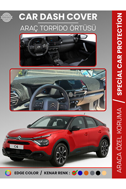 e-biz غطاء لوحة القيادة لسيارة سيتروين C4 (2020-2025) لحماية الصدر الأمامي خا...