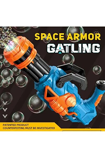 gen Kids Electric Gatling Bubble Gun Light-Up Sound Bubble Machine One-Button...