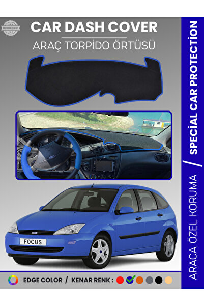 e-biz غطاء لوحة التحكم لسيارة فورد فوكس 1 (1998-2005) - حماية كاملة للوحة الت...