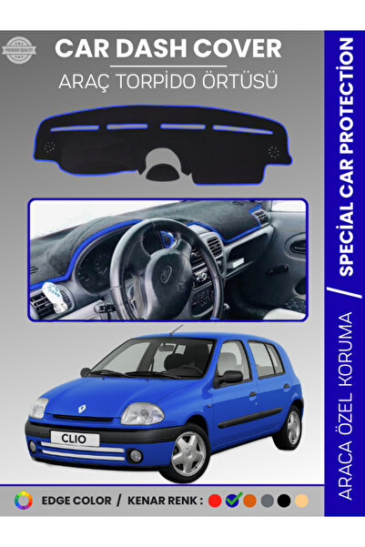 e-biz Renault Clio 2 Airbagli (2001-2012) Dashboard Cover Front Chest Protect...