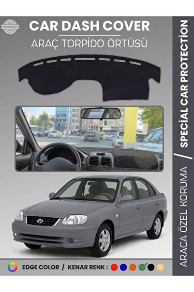 e-biz غطاء لوحة القيادة HYUNDAI ACCENT ADMIRE-MILLENIUM (2000-2005) يمنع التش...