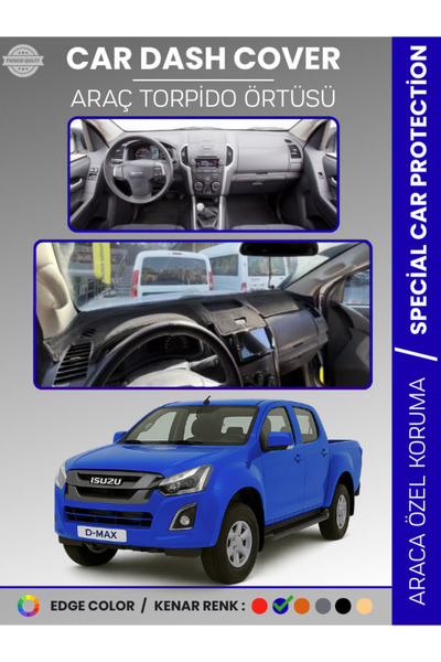 e-biz Isuzu D-Max Rt50 Kasa (2012-2019) Dashboard Cover Front Chest Protectio...