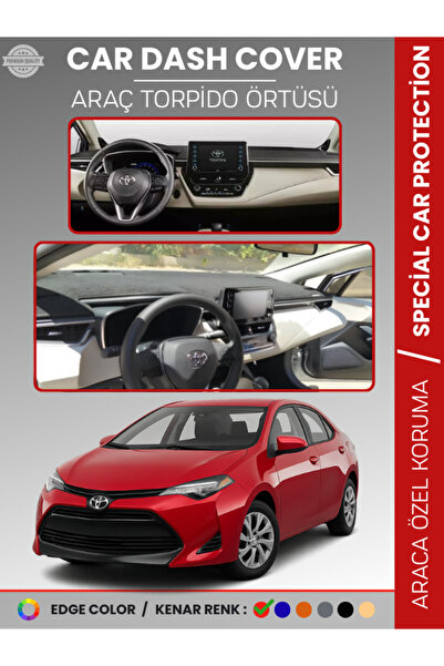 e-biz غطاء لوحة القيادة لتويوتا كورولا (2019+) E210 مع شاشة رقمية وحماية للوح...