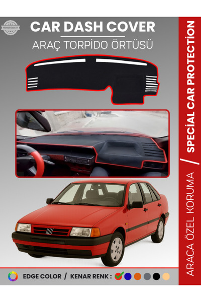 e-biz غطاء لوحة القيادة لسيارة فيات تيمبرا، موديل تناظري مع شاشة رقمية، مخصص ...