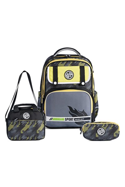 Relaxion Multi-Compartment Waterproof Backpack - 3-Piece School Set with Spin...