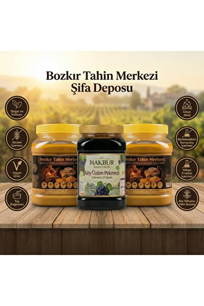 Hakbur Bozkır Yöresel مركز بوزكير للطحينة، طحينة السمسم الذهبية من بذور أتا 9...