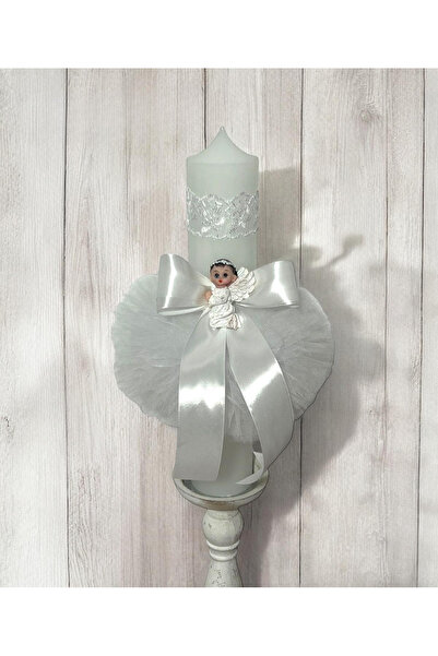 Your Baby Store Lumanare botez ingeras – alb, 35 cm