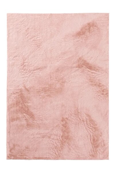 Turkrugs Velora Serisi Pembe Dikdörtgen Tavşan Peluş Halı – Ultra Yumuşak Kay...