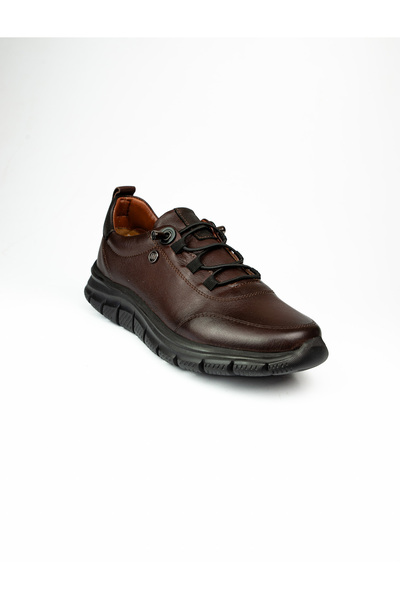 MARİOTTO 5003 Brown Leather Women's Casual Shoes