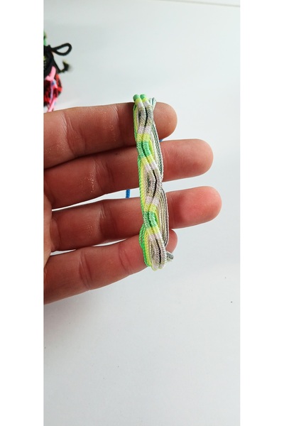 TUTU DESİGN Handmade Rasta Color Braided Bracelet – Adjustable Surf Style Uni...