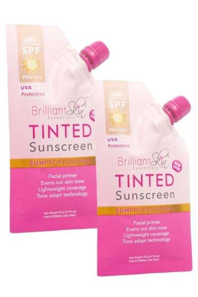 Brilliant Skin Colored Sunscreen SPF 50 - 2 Pieces