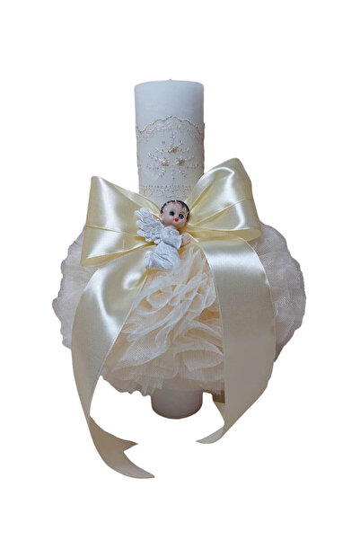 Your Baby Store Lumanare botez ingeras – ivory, 35 cm