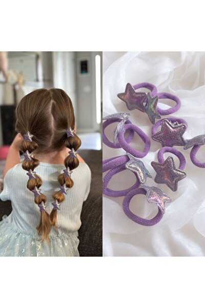 The Cloudish Shop Σετ 10 αγκράφες για κοριτσάκια, λαστιχένια αγκράφα με γυαλι...