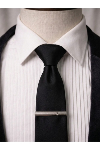 Ars Magic Box Luxury Metal Tie Clip with Clip, Suitable for All Types of Ties