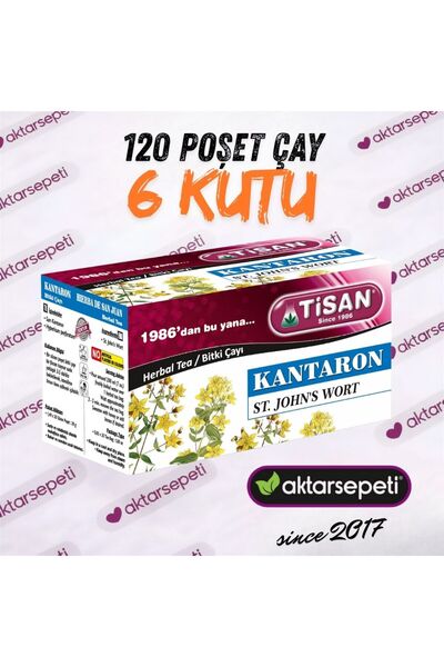 Tisan شاي نبتة سانت جون |   6 علب |   120 كيس شاي