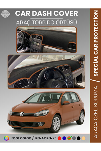 e-biz غطاء لوحة القيادة لسيارة فولكس فاجن جولف 6 (2008-2012) مع حماية كاملة ل...