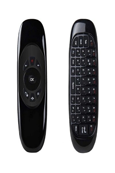 Generic ريموت كنترول ذكي يعمل كـ Air Mouse مع لوحة مفاتيح مدمجة، يعتمد على تق...