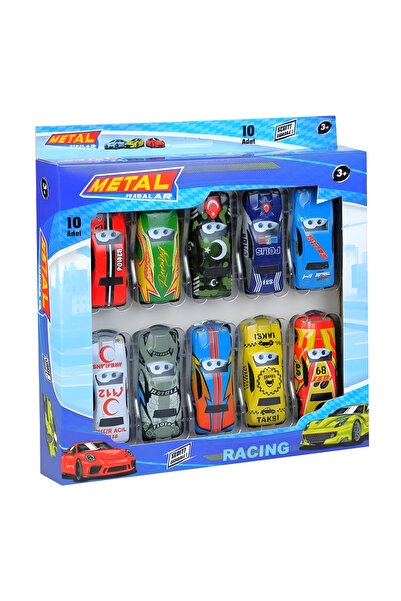 FELİTE 10 lu Metal Araba Set Oyuncak Araba