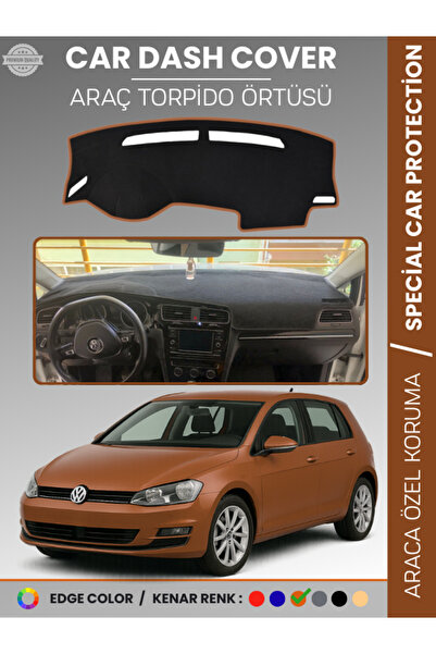 e-biz غطاء لوحة القيادة الأمامية لسيارة فولكس فاجن جولف 7 (2013-2020) يحمي ال...