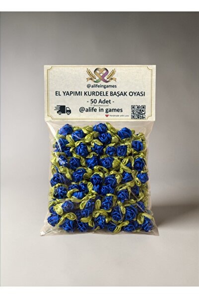 a life in games Ribbon Flower Embellishments 50 Pieces – Handmade Ribbon Flow...