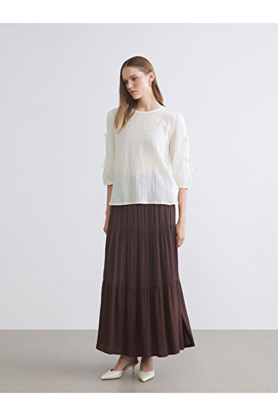 LC Waikiki Folded Skirt with Elastic Waist
