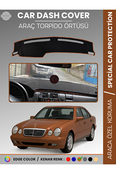 e-biz غطاء لوحة القيادة لسيارة مرسيدس E200 / E220 / E240 W210 (1995-2002) عال...