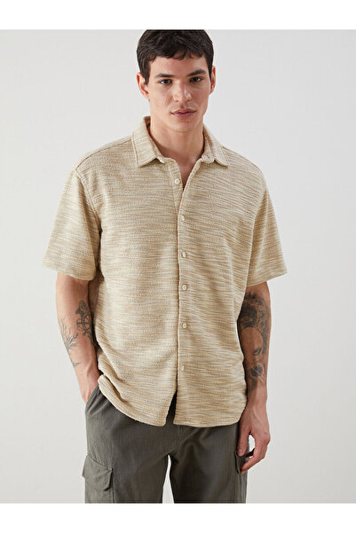 LC Waikiki Nevavm with a Difference Regular Fit Short Sleeve Men's Shirt