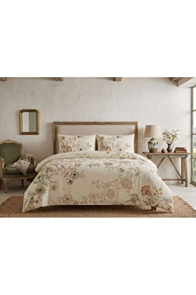 Taç New Season Ranforce P Cotton U Double Duvet Cover Set Despi̇na Ecru