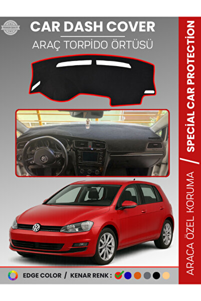 e-biz غطاء لوحة القيادة الأمامية لسيارة فولكس فاجن جولف 7 (2013-2020) يحمي ال...