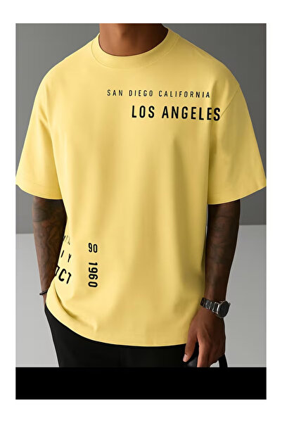 ZEMLİYA Unisex "San Diego & Los Angeles" Printed T-Shirt -Modern Style