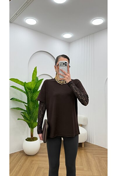 R-Style Lace Sleeve Blouse