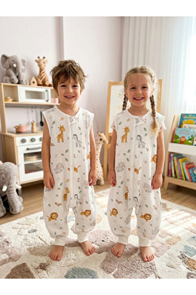 Wenaris Kolsuz Summer Muslin Sleeping Bag, 0.5 Tog Single-Layer Children's Sl...