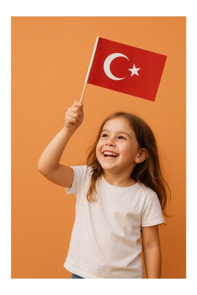 ELEVEN MARKETS 20 Adet Çubuklu Kağıt Ay Yıldız Türk Bayrağı Baskılı Milli Bayrak