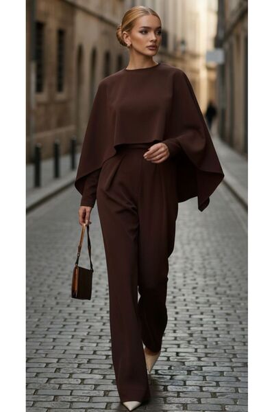 BEQA Women's Stylish Cape Jumpsuit