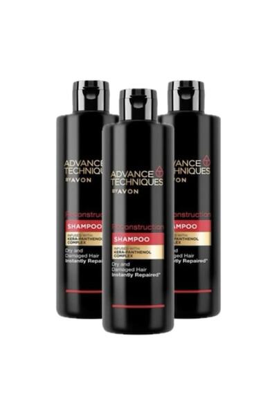 AVON Hair Reconstruction Shampoo Set, 3 x 400 ml, Unisex, Damaged