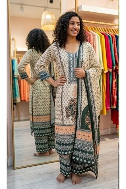 Genaric Women’s Digital Printed Cross Hatch Suit-Elegant Lawn Kameez, Lightwe...