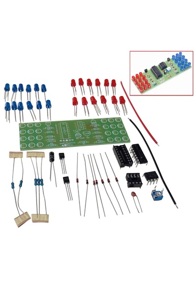 Devre Dünyası DC 9-12V Yanıp Sönen Polis Işıkları Mavi Kırmızı Led Kendin Yap...